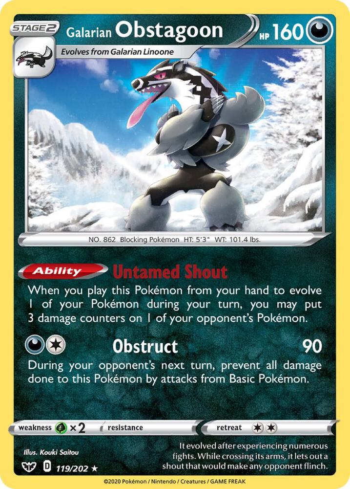 Obstagoon debut card