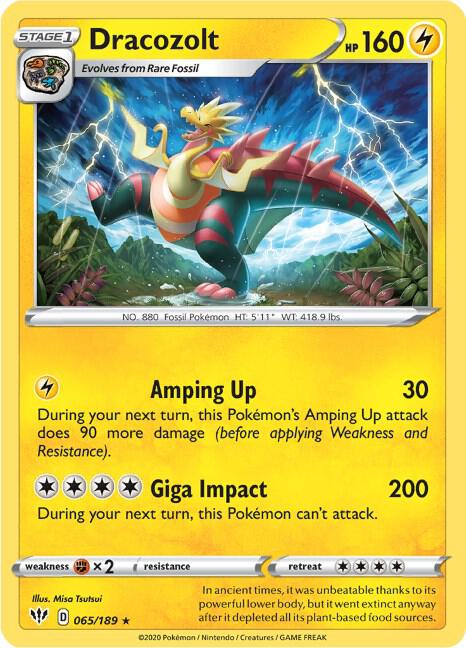Dracozolt debut card