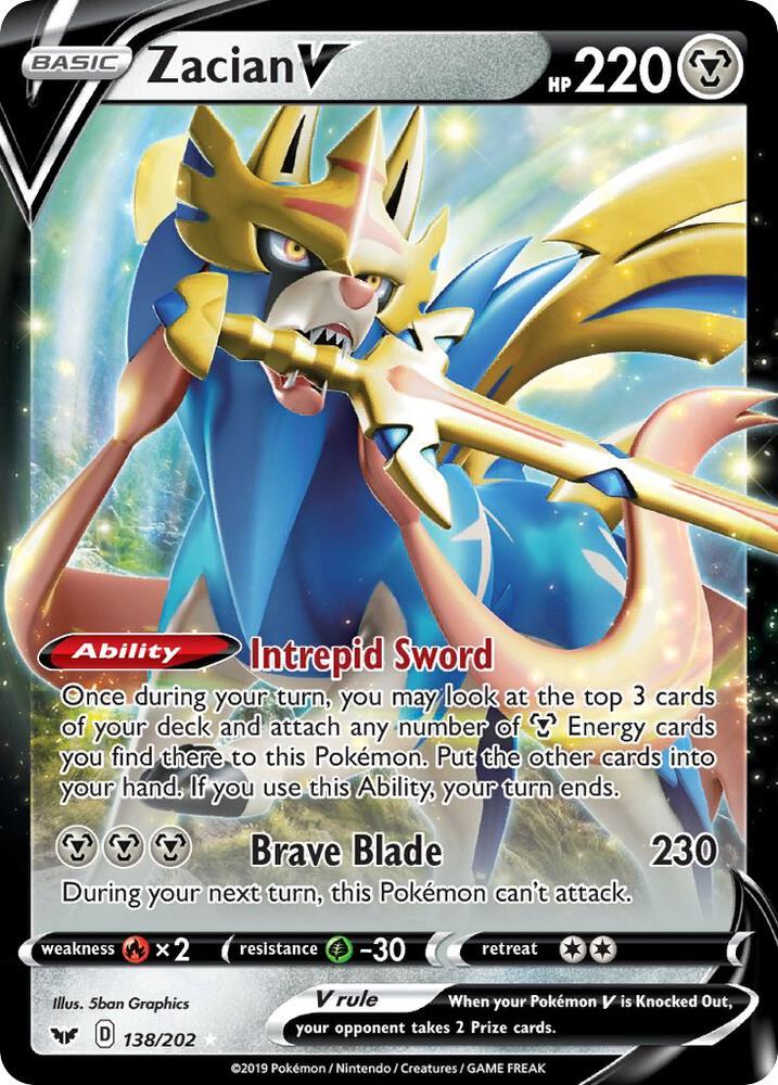 Zacian debut card