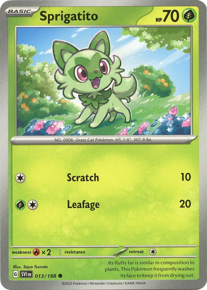 Sprigatito debut card