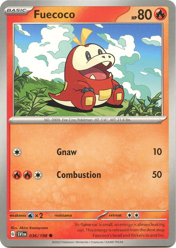 Fuecoco debut card