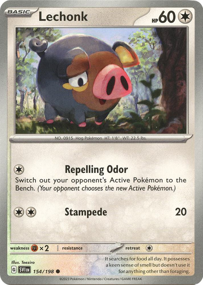 Lechonk debut card