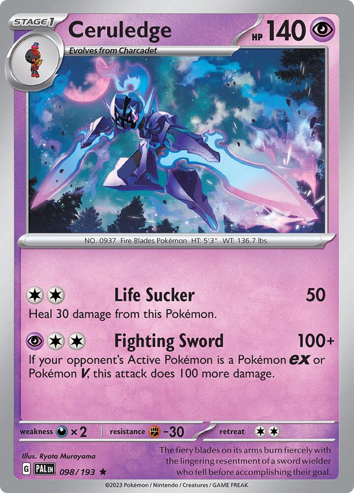 Ceruledge debut card
