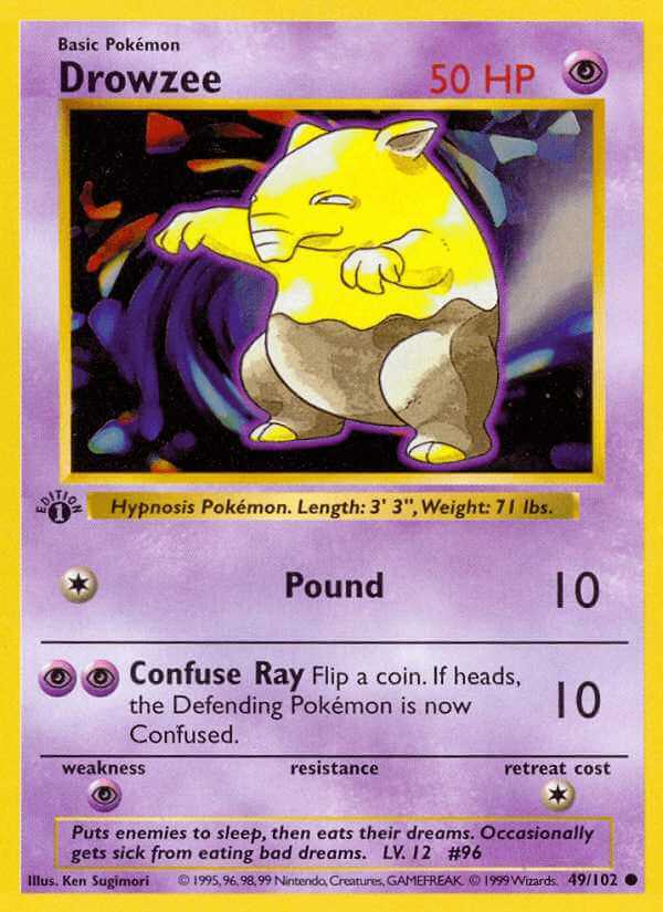 Drowzee debut card