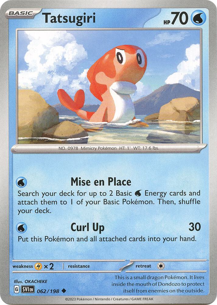 Tatsugiri debut card