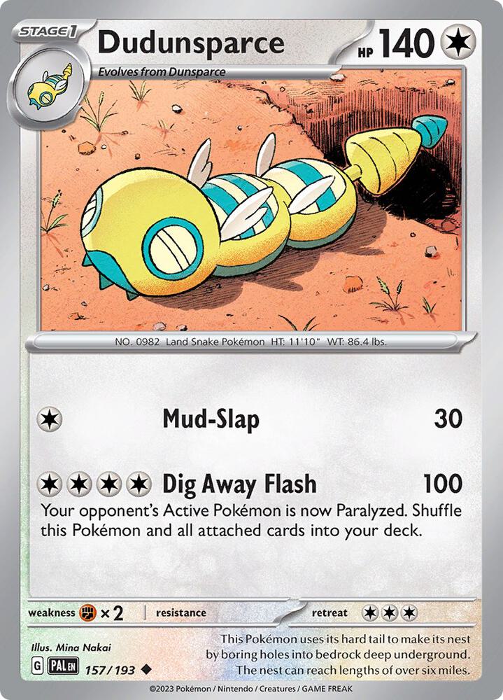 Dudunsparce debut card