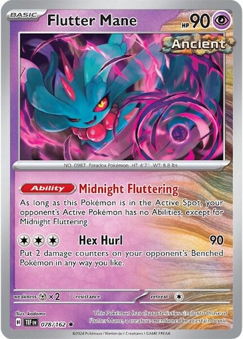 Flutter Mane debut card