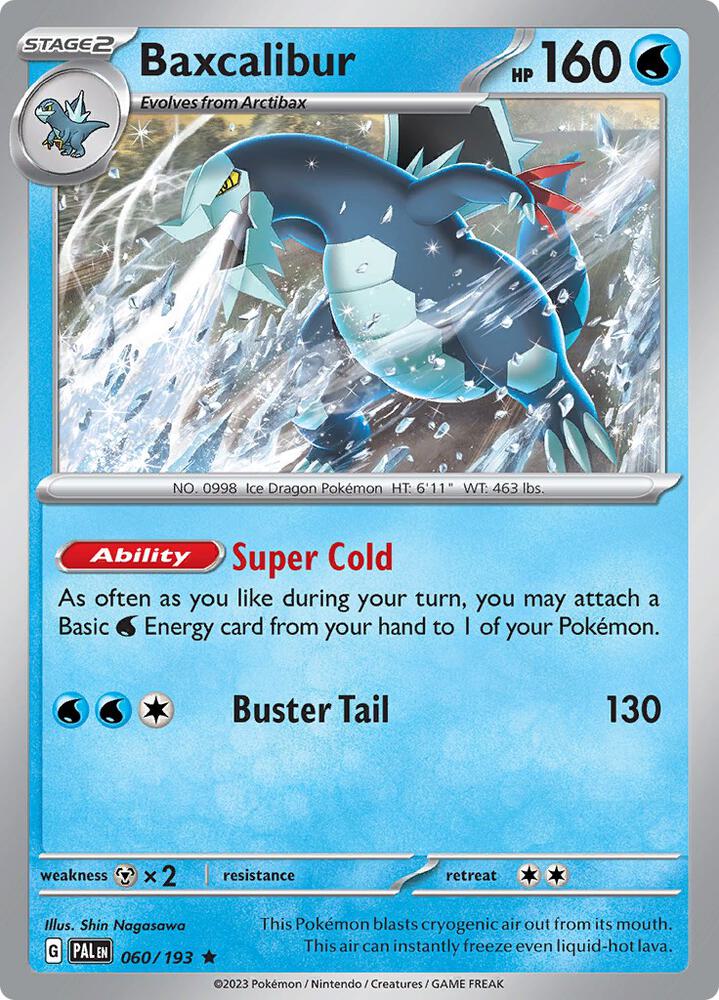 Baxcalibur debut card