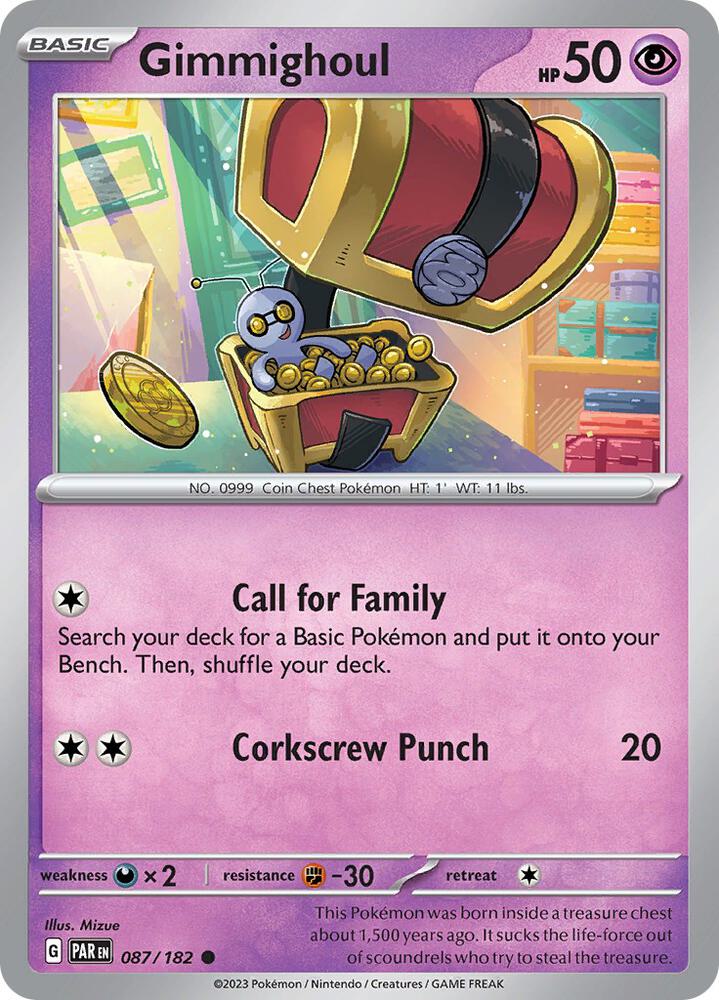 Gimmighoul debut card